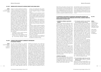 Co-creation of solutions by generating partnerships between civil society organisations and knowledge institutions