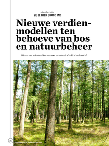 Nieuwe verdienmodellen ten behoeve van bos en natuurbeheer