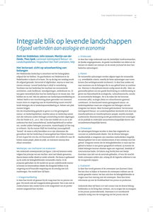 Integrale blik op levende landschappen