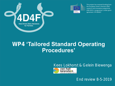 WP4 'Tailored Standard Operating Procedures'