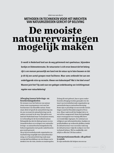 De mooiste natuurervaringen mogelijk maken