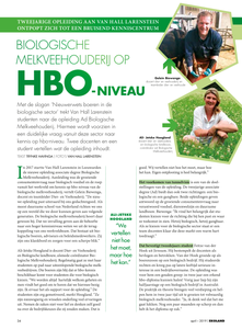 Biologische melkveehouderij op HBO-niveau