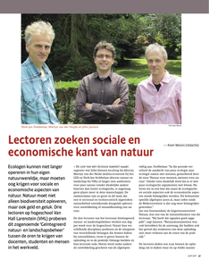 Lectoren zoeken sociale en economische kant van natuur