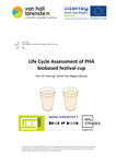 Life Cycle Assessment of PHA biobased festival cup