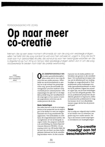 Op naar meer co-creatie.