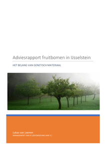 Adviesrapport fruitbomen in IJsselstein