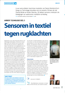 Sensoren in textiel tegen rugklachten