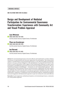 Design and development of mediated participation for environmental governance transformation