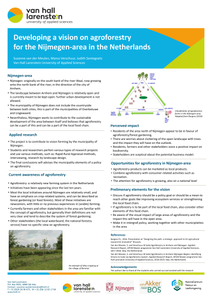 Developing a vision on agroforestry for the Nijmegen-area in the Netherlands