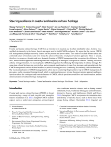 Steering resilience in coastal and marine cultural heritage