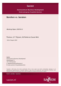 Bereiken vs. beraken