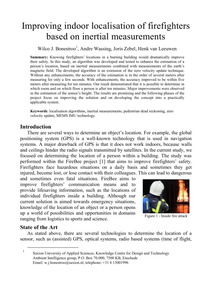 Improving indoor localisation of firefighters based on inertial measurements