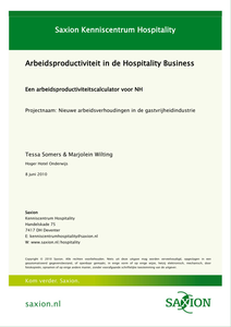 Arbeidsproductiviteit in de Hospitality Business