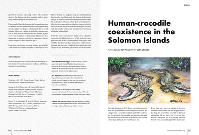 Human-crocodile coexistence in the Solomon Islands