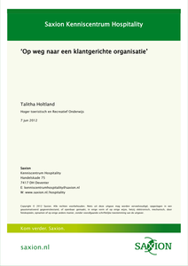 Op weg naar een klantgerichte organisatie