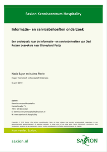 Informatie- en service behoeften onderzoek