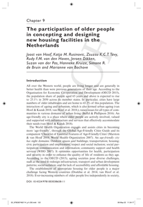 The participation of older people in concepting and designing new housing facilities in The Netherlands