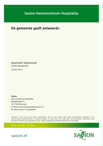 De gemeente geeft antwoord