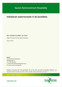 Initiatieven waterrecreatie in de IJsseldelta