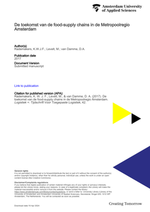 De toekomst van de food-supply chains in de Metropoolregio Amsterdam