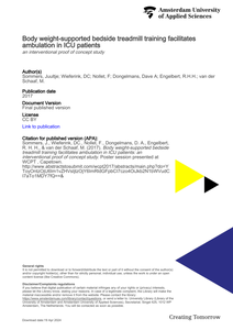 Body weight-supported bedside treadmill training facilitates ambulation in ICU patients
