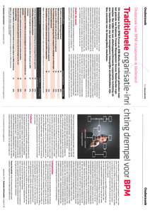 Traditionele organisatie-inrichting drempel voor BPM