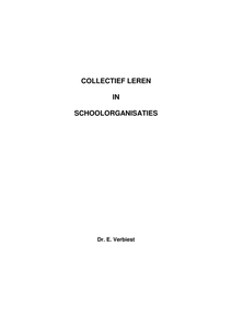 Collectief leren in schoolorganisaties