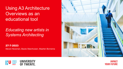 Using A3 Architecture Overviews as an educational tool [presentation]