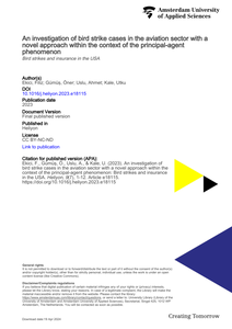 An investigation of bird strike cases in the aviation sector with a novel approach within the context of the principal-agent phenomenon