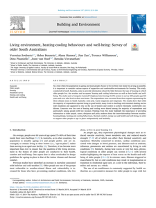 Living environment, heating-cooling behaviours and well-being