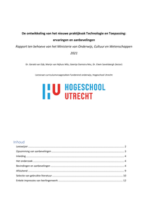 De ontwikkeling van het nieuwe praktijkvak Technologie en Toepassing