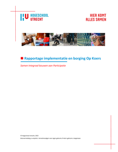 Rapportage implementatie en borging Op Koers