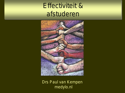 Effectiviteit & afstuderen