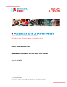 Kwaliteit als basis voor differentiatie