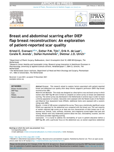 Breast and abdominal scarring after DIEP flap breast reconstruction