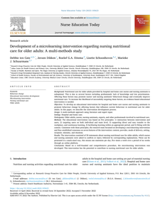 Development of a microlearning intervention regarding nursing nutritional care for older adults: A multi-methods study