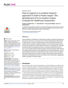 How to support a co-creative research approach in order to foster impact