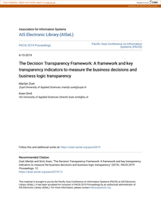 The Decision Transparency Framework