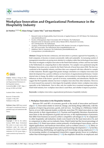 Workplace innovation and organizational performance in the hospitality industry