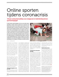 Online sporten tijdens de coronacrisis