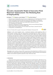 Towards a sustainable model of innovative work behaviors’ enhancement