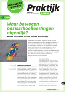 Waar bewegen basisschoolleerlingen eigenlijk? 