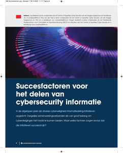 Succesfactoren voor het delen van cybersecurity informatie