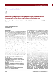 Bevordering van mondgezondheid door jeugdartsen en jeugdverpleegkundigen op het consultatiebureau