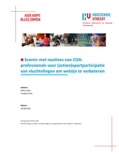 Scoren met routines van COA-professionals voor (action)sportparticipatie van vluchtelingen om welzijn te verbeteren