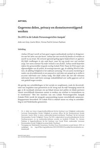 Gegevens delen, privacy en domeinoverstijgend werken