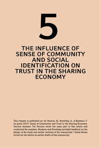 Sense of Community and Trust in the Sharing Economy