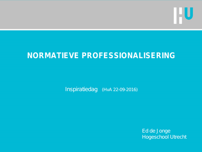 Normatieve professionalisering