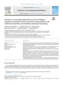 Prevalence of and relationship between adverse childhood experiences and family context risk factors among children with intellectual disabilities and borderline intellectual functioning