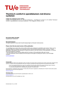 Thermisch comfort in operatiekamers met diverse systemen